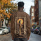 Imenet Sunlit Temple Columns Long Sleeve Shirt with Ancient Egyptian Offering Scene