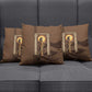 Imenet Sunlit Temple Columns Pillow Cover with Ancient Egyptian Offering Scene