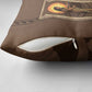 Imenet Sunlit Temple Columns Pillow Cover with Ancient Egyptian Offering Scene