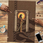 Imenet Sunlit Temple Columns Puzzle with Ancient Egyptian Offering Scene