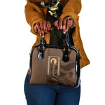 Imenet Sunlit Temple Columns Shoulder Handbag with Ancient Egyptian Offering Scene