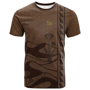 Imenet Sunlit Temple Columns T shirt with Ancient Egyptian Offering Scene