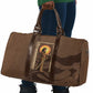 Imenet Sunlit Temple Columns Travel Bag with Ancient Egyptian Offering Scene
