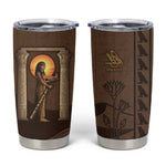 Imenet Sunlit Temple Columns Tumbler Cup with Ancient Egyptian Offering Scene