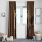 Imenet Sunlit Temple Columns Window Curtain with Ancient Egyptian Offering Scene