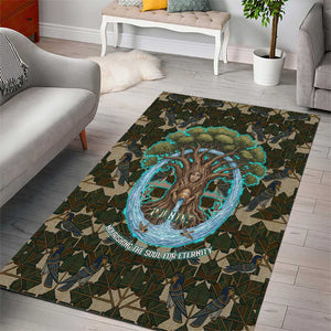 Imentet Egyptian Area Rug with Eye of Horus and Eternal Tree in Afterlife