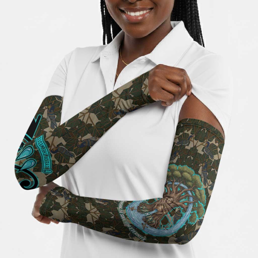 Imentet Egyptian Arm Sleeves with Eye of Horus and Eternal Tree in Afterlife