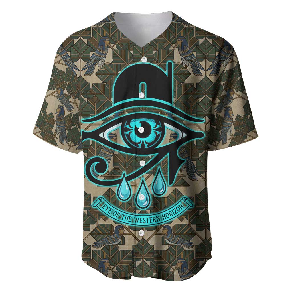 Imentet Egyptian Baseball Jersey with Eye of Horus and Eternal Tree in Afterlife
