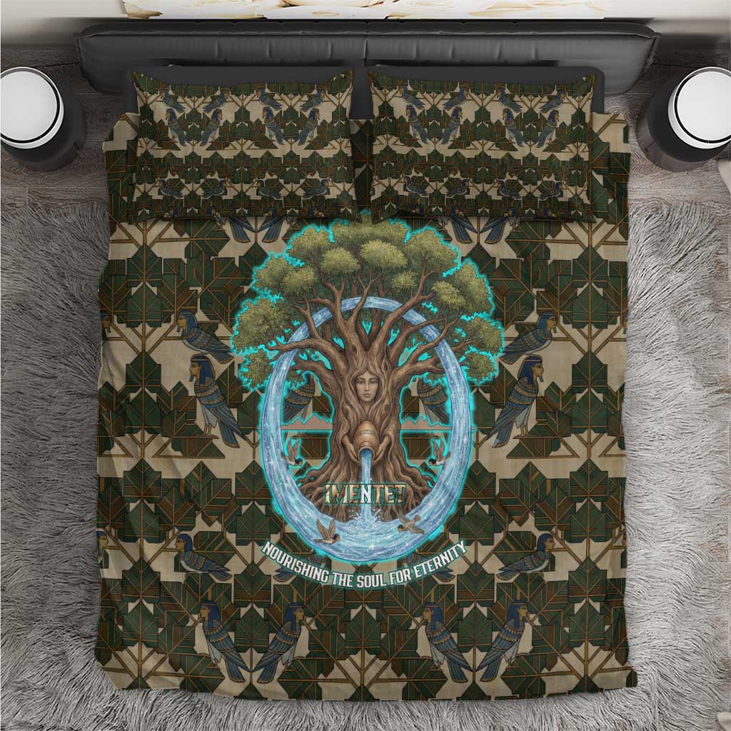 Imentet Egyptian Bedding Set with Eye of Horus and Eternal Tree in Afterlife