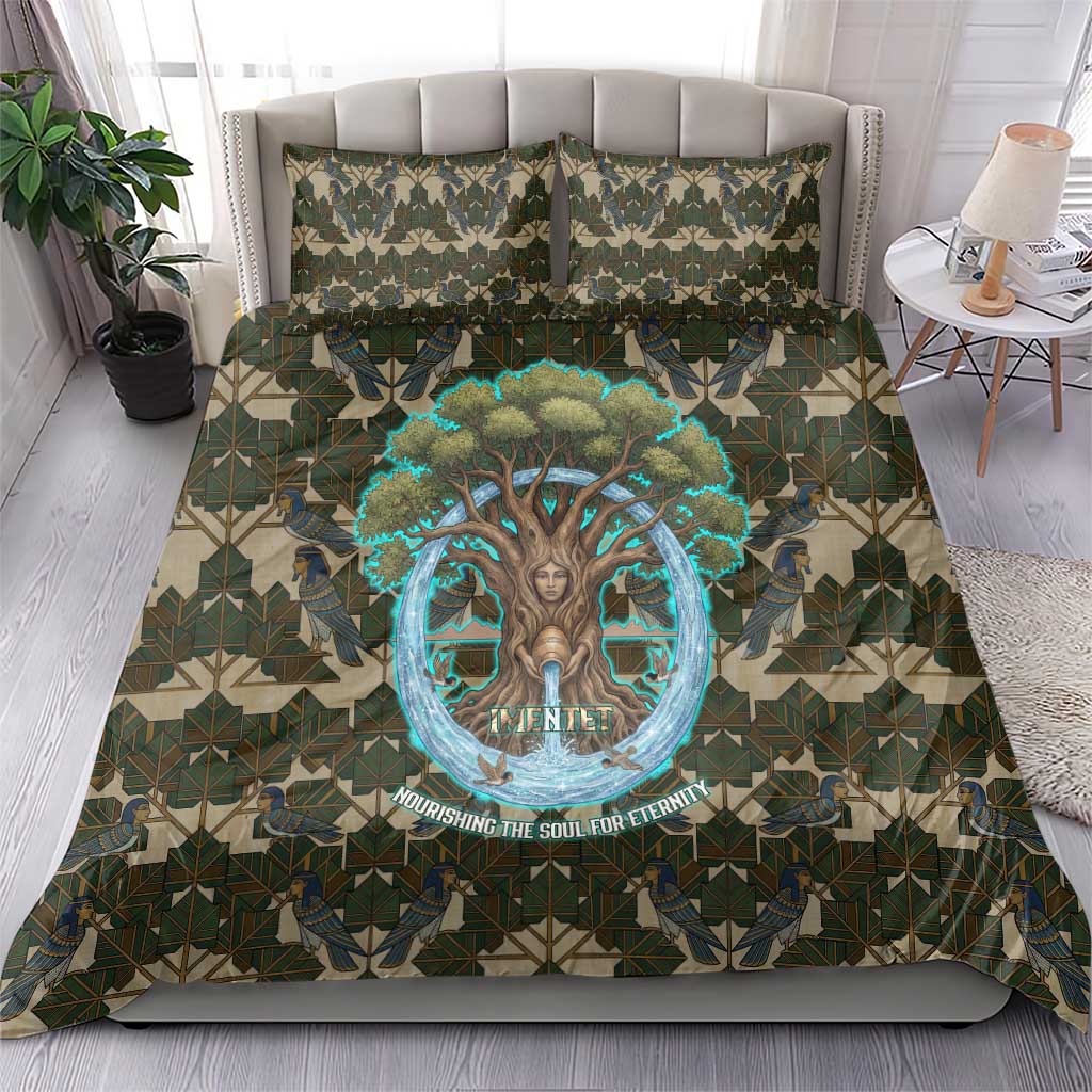 Imentet Egyptian Bedding Set with Eye of Horus and Eternal Tree in Afterlife