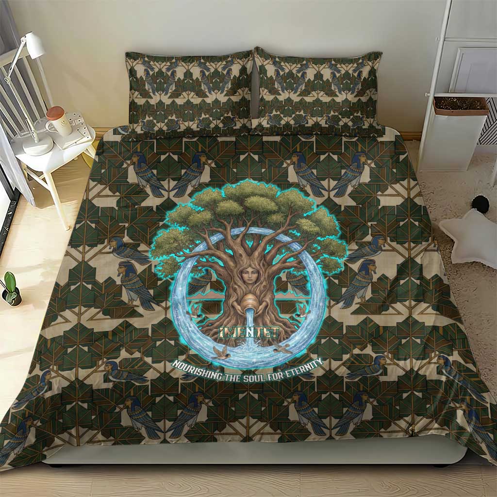 Imentet Egyptian Bedding Set with Eye of Horus and Eternal Tree in Afterlife