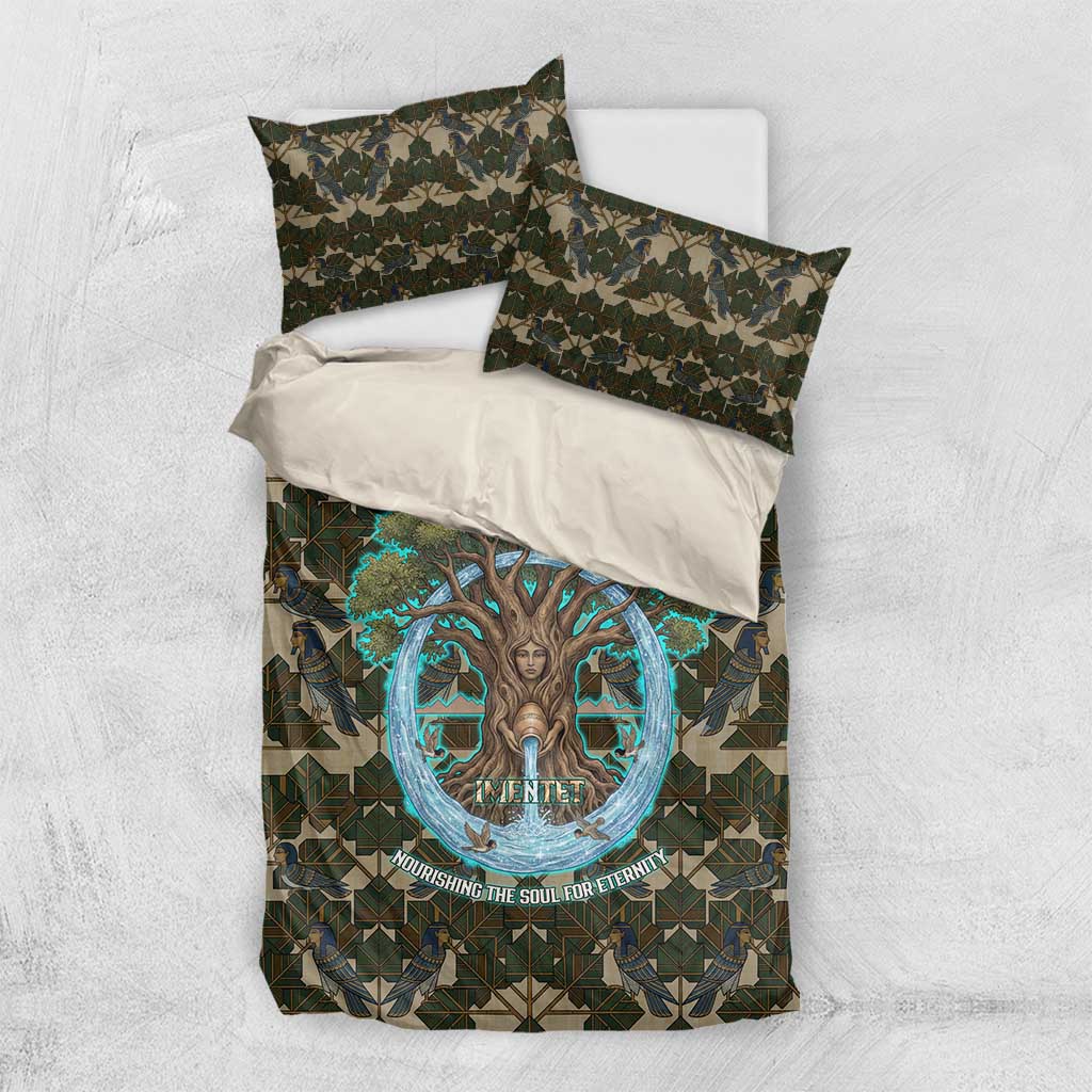 Imentet Egyptian Bedding Set with Eye of Horus and Eternal Tree in Afterlife