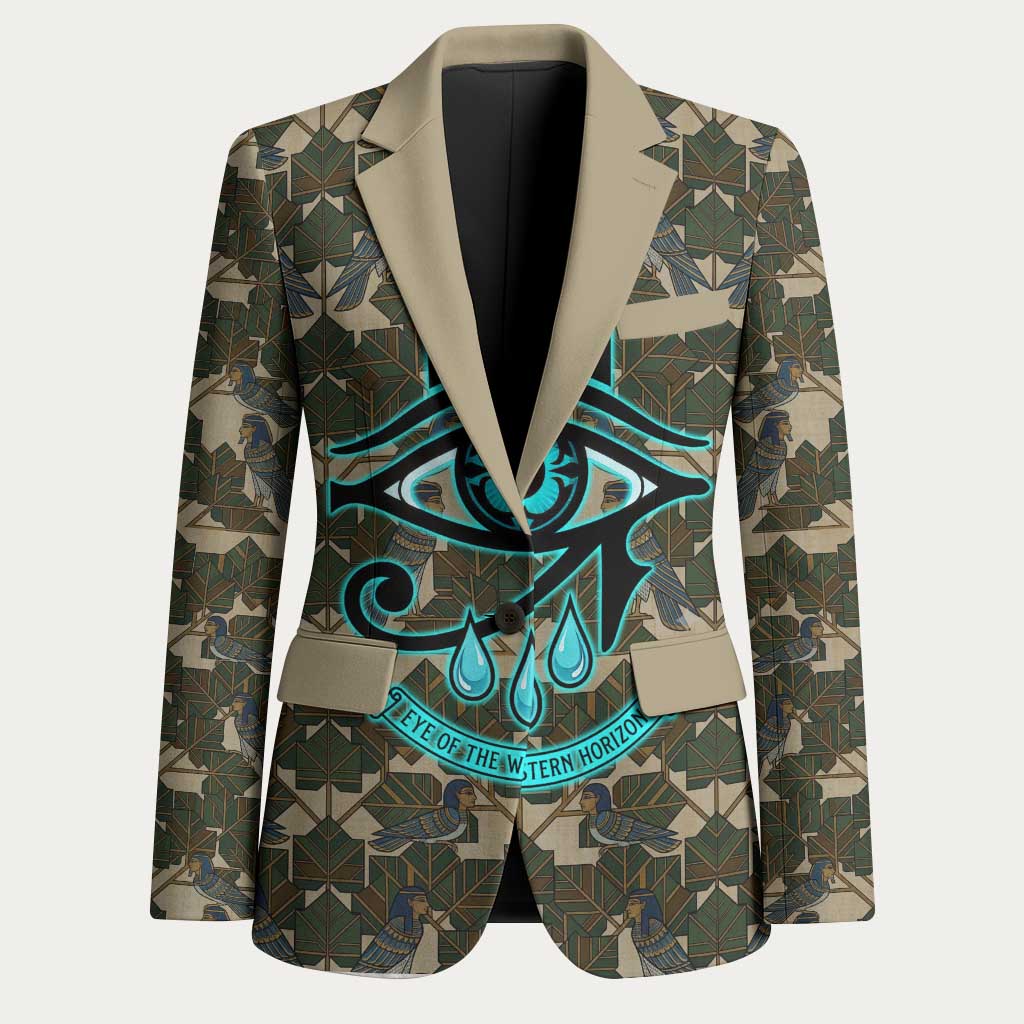 Imentet Egyptian Blazer with Eye of Horus and Eternal Tree in Afterlife