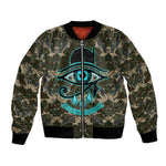 Imentet Egyptian Bomber Jacket with Eye of Horus and Eternal Tree in Afterlife