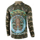 Imentet Egyptian Button Sweatshirt with Eye of Horus and Eternal Tree in Afterlife