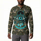 Imentet Egyptian Button Sweatshirt with Eye of Horus and Eternal Tree in Afterlife