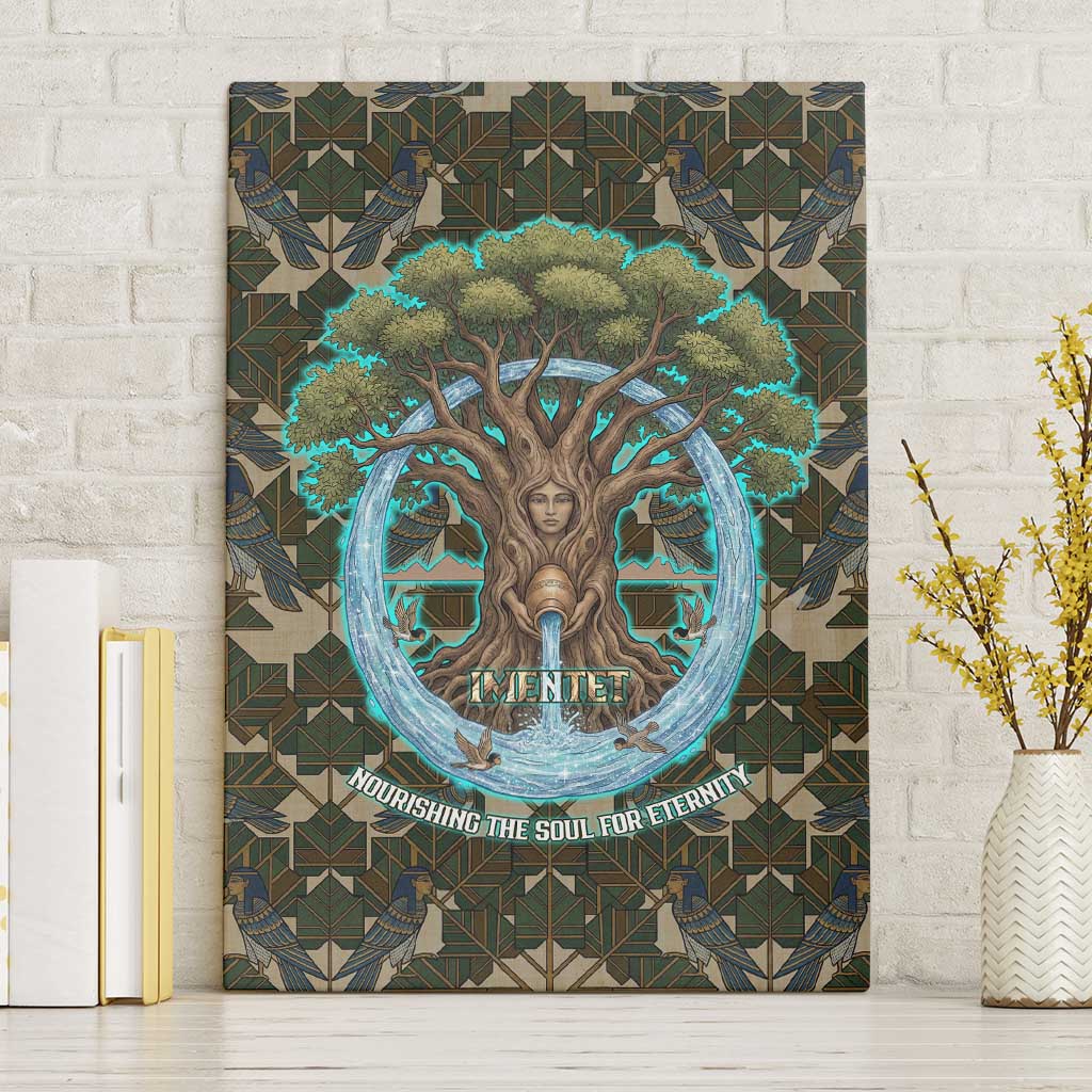 Imentet Egyptian Canvas Wall Art with Eye of Horus and Eternal Tree in Afterlife