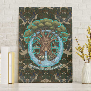 Imentet Egyptian Canvas Wall Art with Eye of Horus and Eternal Tree in Afterlife