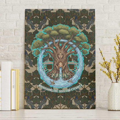 Imentet Egyptian Canvas Wall Art with Eye of Horus and Eternal Tree in Afterlife