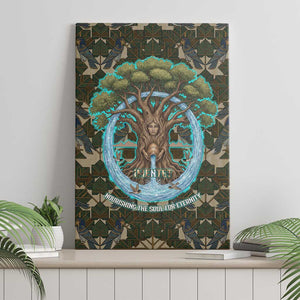 Imentet Egyptian Canvas Wall Art with Eye of Horus and Eternal Tree in Afterlife