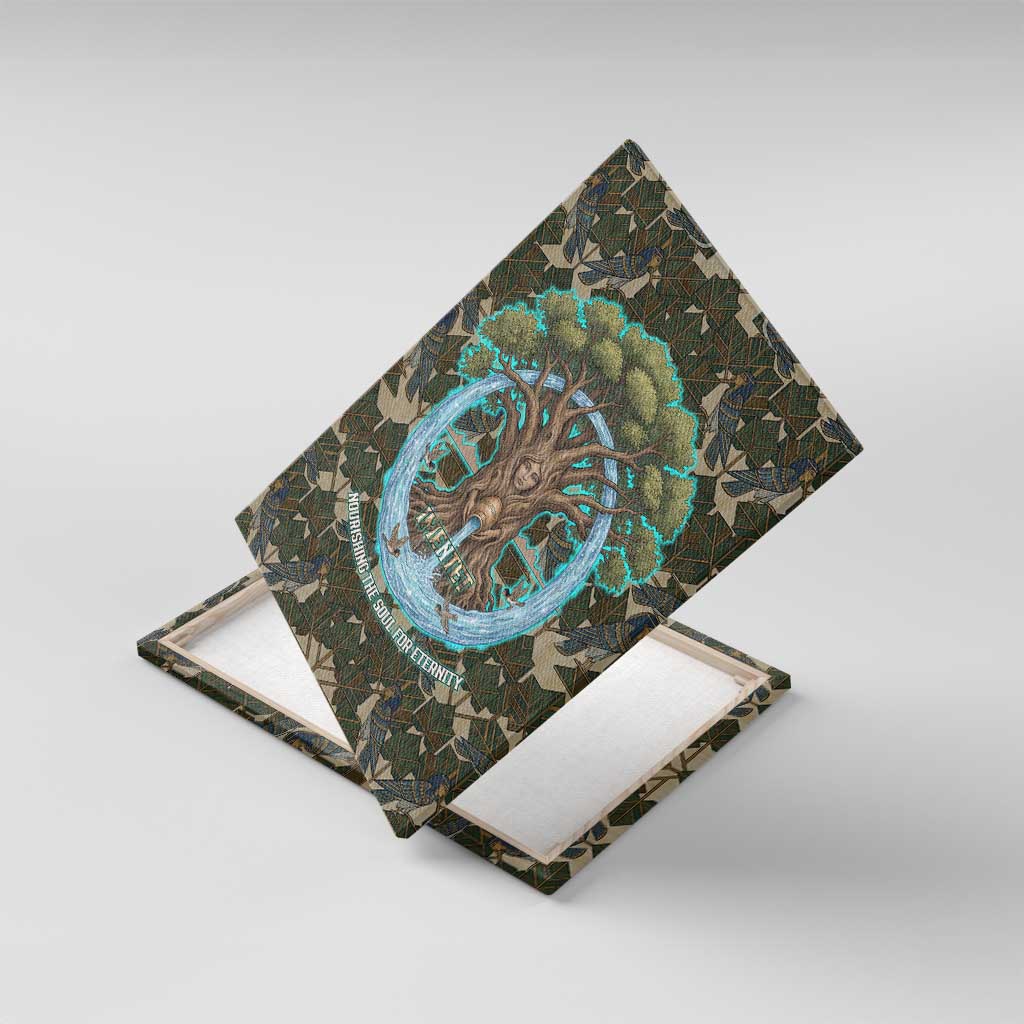 Imentet Egyptian Canvas Wall Art with Eye of Horus and Eternal Tree in Afterlife
