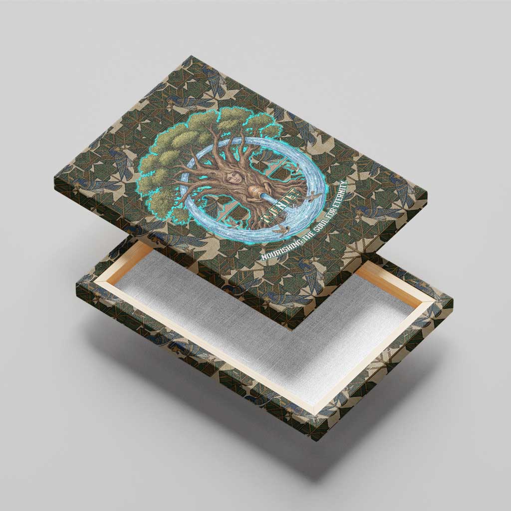 Imentet Egyptian Canvas Wall Art with Eye of Horus and Eternal Tree in Afterlife
