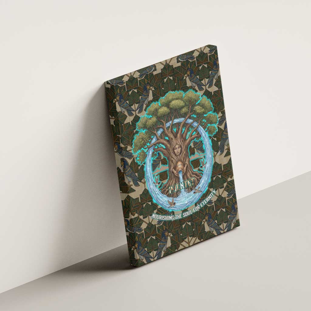 Imentet Egyptian Canvas Wall Art with Eye of Horus and Eternal Tree in Afterlife