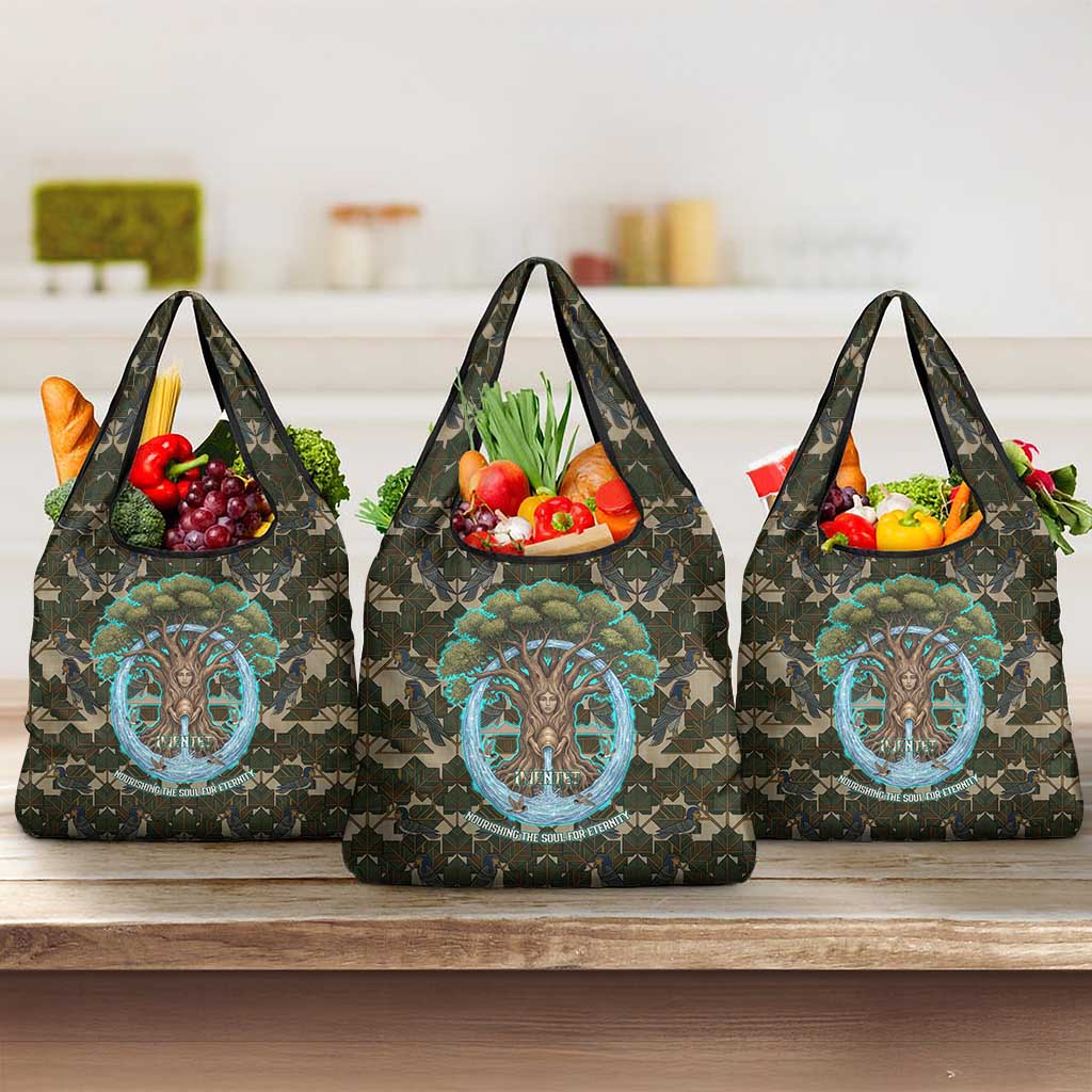 Imentet Egyptian Grocery Bag with Eye of Horus and Eternal Tree in Afterlife