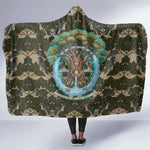 Imentet Egyptian Hooded Blanket with Eye of Horus and Eternal Tree in Afterlife