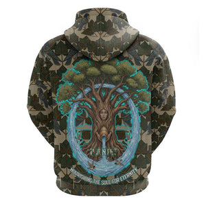 Imentet Egyptian Hoodie with Eye of Horus and Eternal Tree in Afterlife