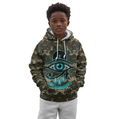 Imentet Egyptian Kid Hoodie with Eye of Horus and Eternal Tree in Afterlife