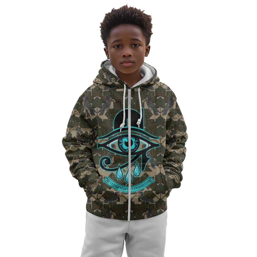 Imentet Egyptian Kid Hoodie with Eye of Horus and Eternal Tree in Afterlife
