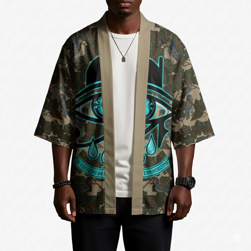 Imentet Egyptian Kimono with Eye of Horus and Eternal Tree in Afterlife