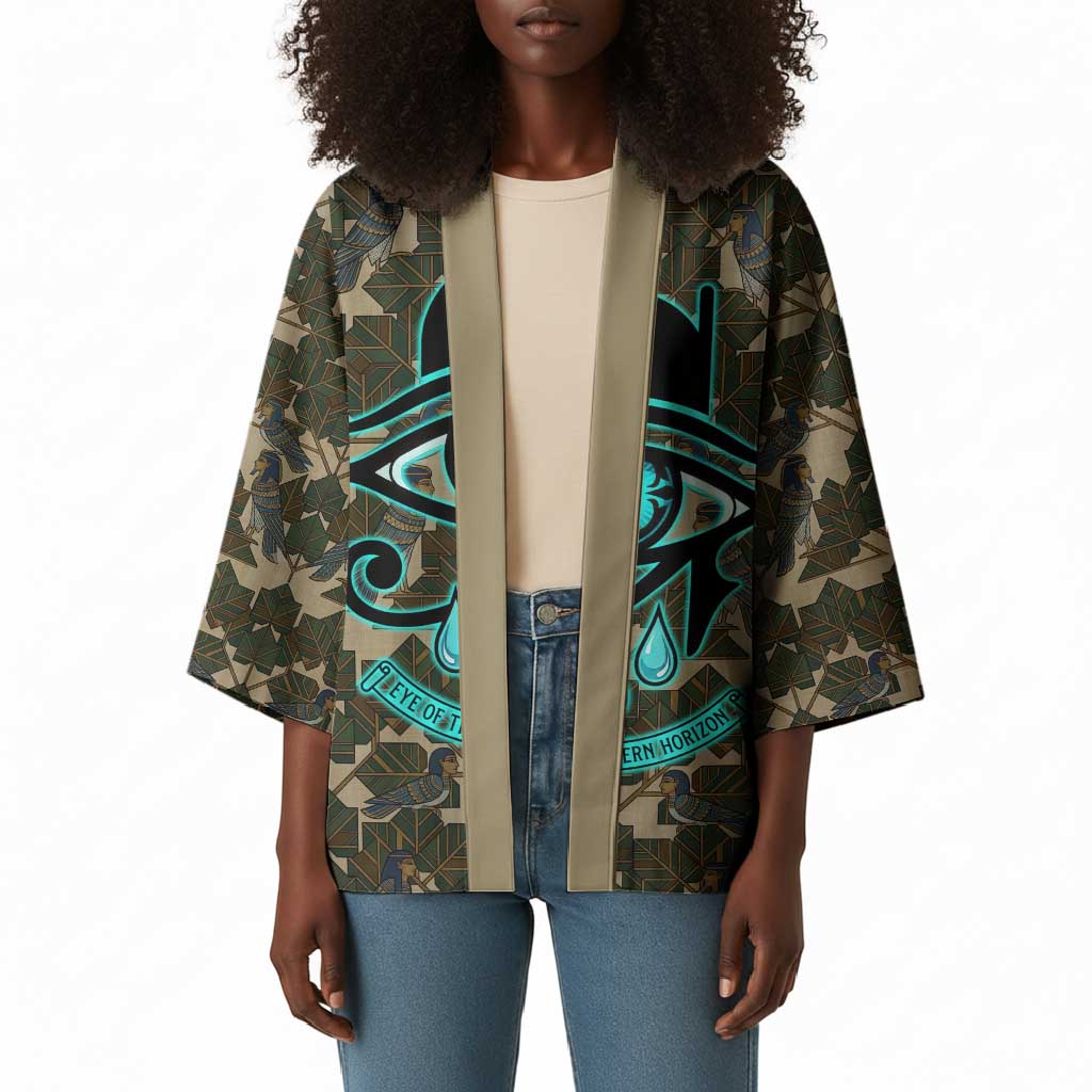Imentet Egyptian Kimono with Eye of Horus and Eternal Tree in Afterlife