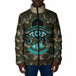 Imentet Egyptian Padded Jacket with Eye of Horus and Eternal Tree in Afterlife