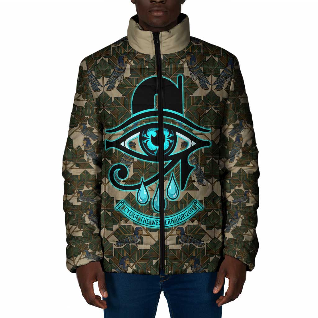 Imentet Egyptian Padded Jacket with Eye of Horus and Eternal Tree in Afterlife