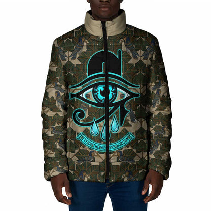 Imentet Egyptian Padded Jacket with Eye of Horus and Eternal Tree in Afterlife