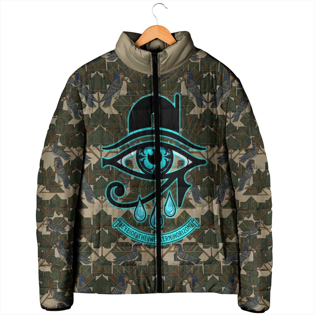 Imentet Egyptian Padded Jacket with Eye of Horus and Eternal Tree in Afterlife