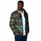 Imentet Egyptian Padded Jacket with Eye of Horus and Eternal Tree in Afterlife