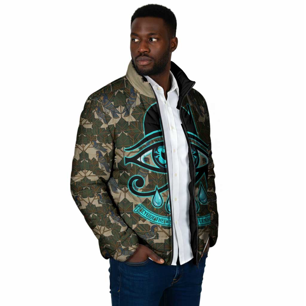 Imentet Egyptian Padded Jacket with Eye of Horus and Eternal Tree in Afterlife