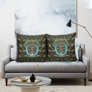 Imentet Egyptian Pillow Cover with Eye of Horus and Eternal Tree in Afterlife