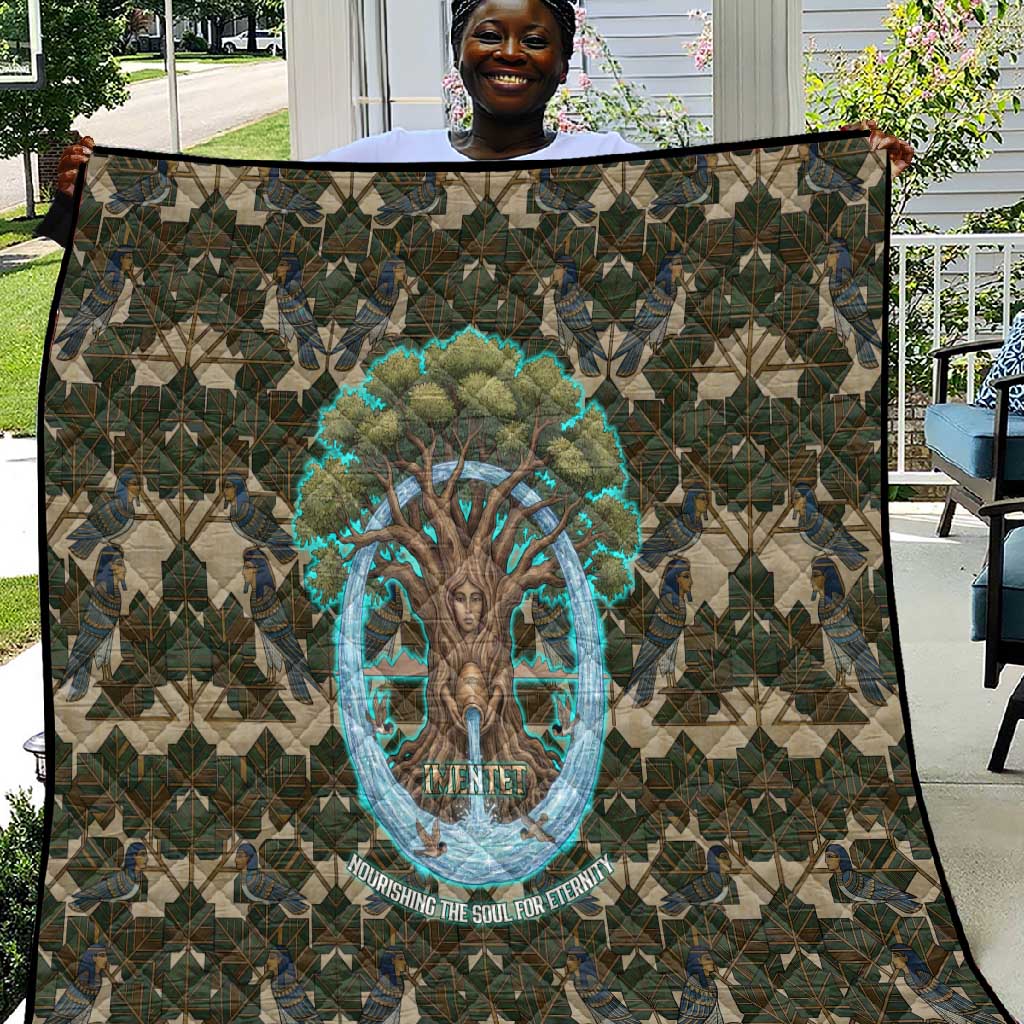 Imentet Egyptian Quilt with Eye of Horus and Eternal Tree in Afterlife
