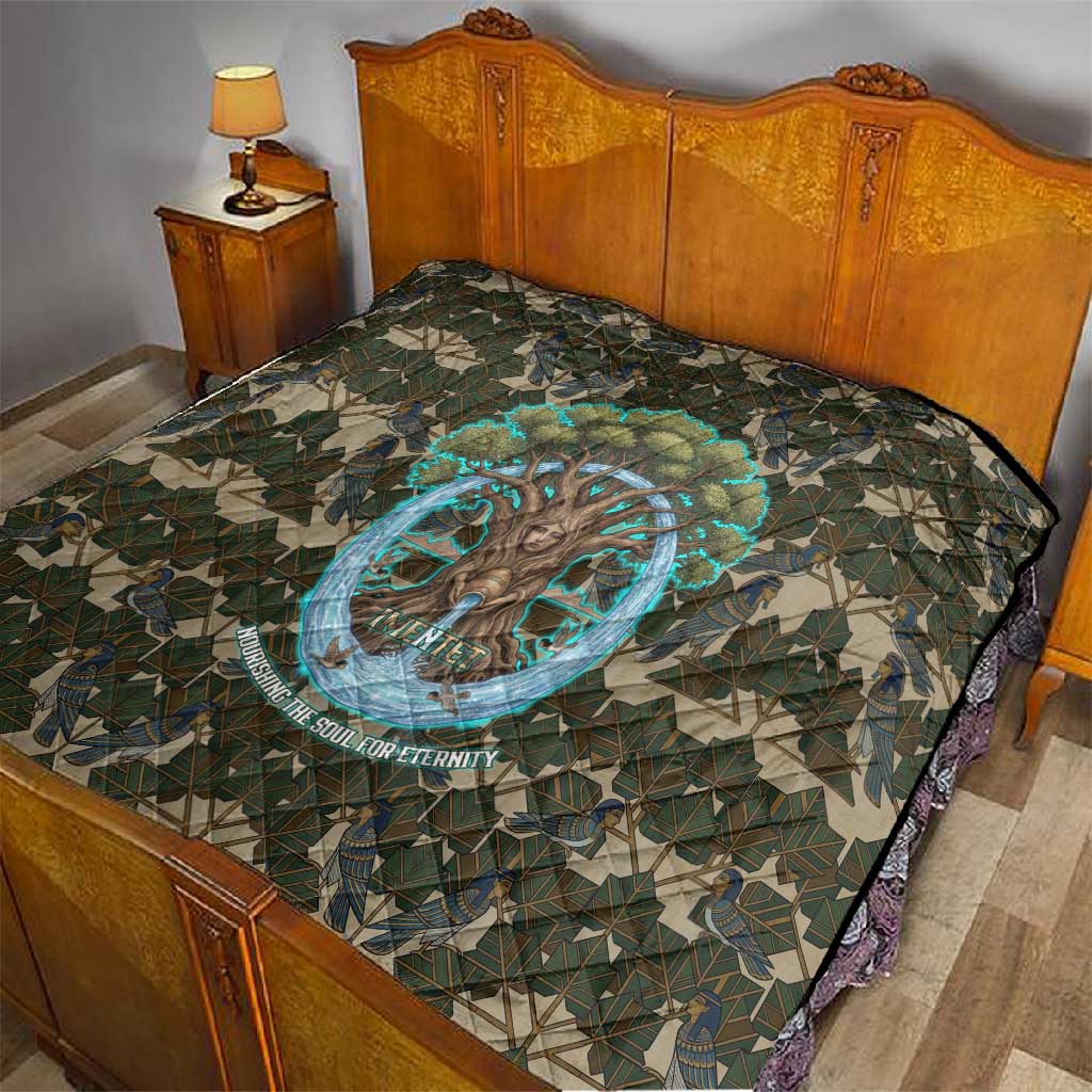 Imentet Egyptian Quilt with Eye of Horus and Eternal Tree in Afterlife