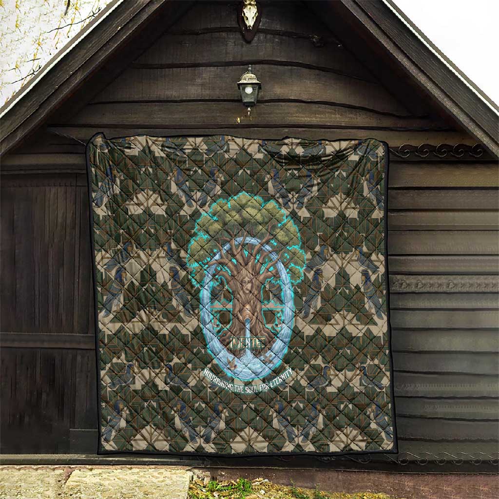Imentet Egyptian Quilt with Eye of Horus and Eternal Tree in Afterlife