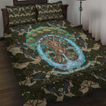 Imentet Egyptian Quilt Bed Set with Eye of Horus and Eternal Tree in Afterlife