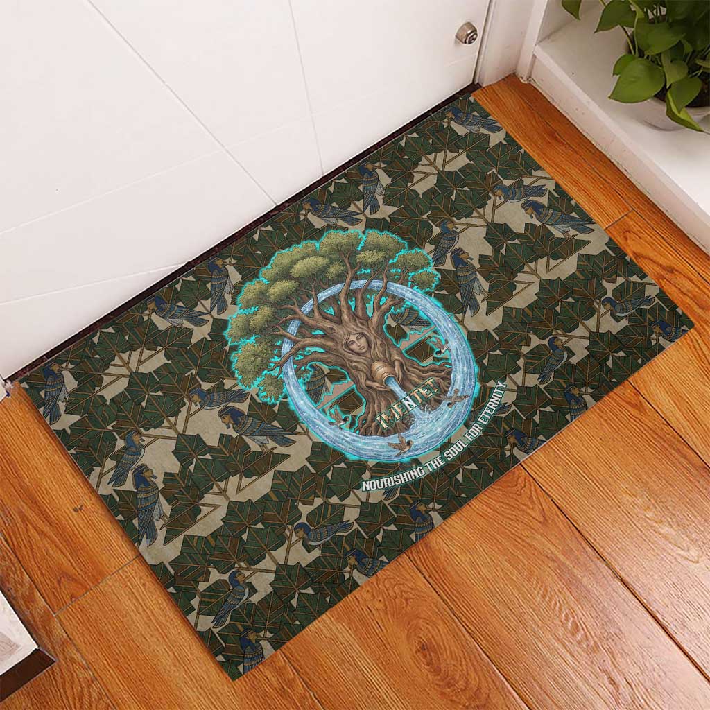 Imentet Egyptian Rubber Doormat with Eye of Horus and Eternal Tree in Afterlife