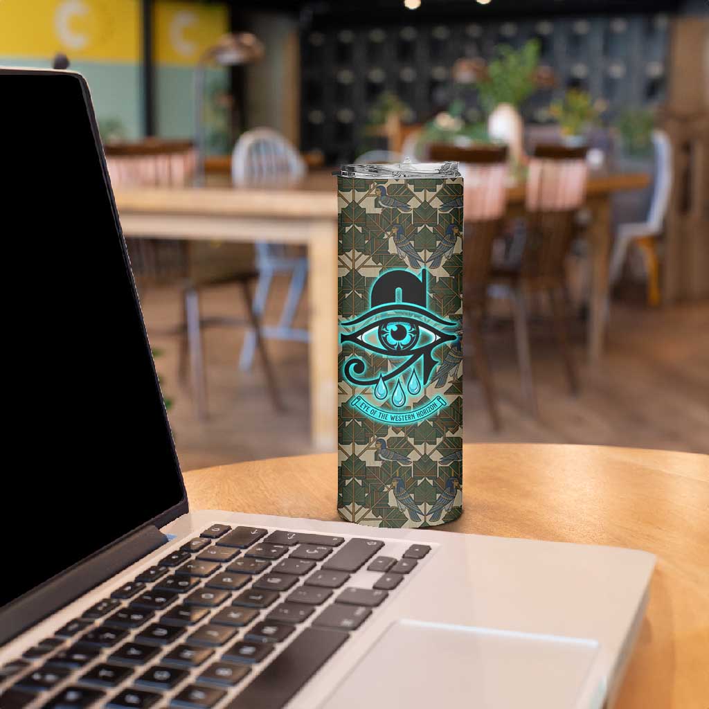 Imentet Egyptian Skinny Tumbler with Eye of Horus and Eternal Tree in Afterlife
