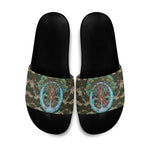 Imentet Egyptian Slide Sandals with Eye of Horus and Eternal Tree in Afterlife