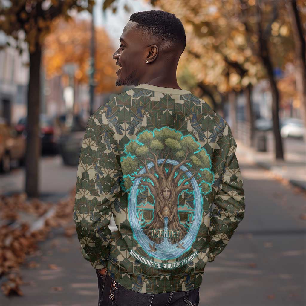 Imentet Egyptian Sweatshirt with Eye of Horus and Eternal Tree in Afterlife