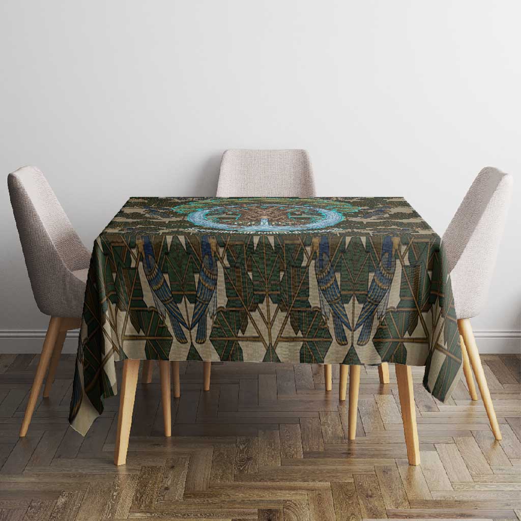 Imentet Egyptian Tablecloth with Eye of Horus and Eternal Tree in Afterlife